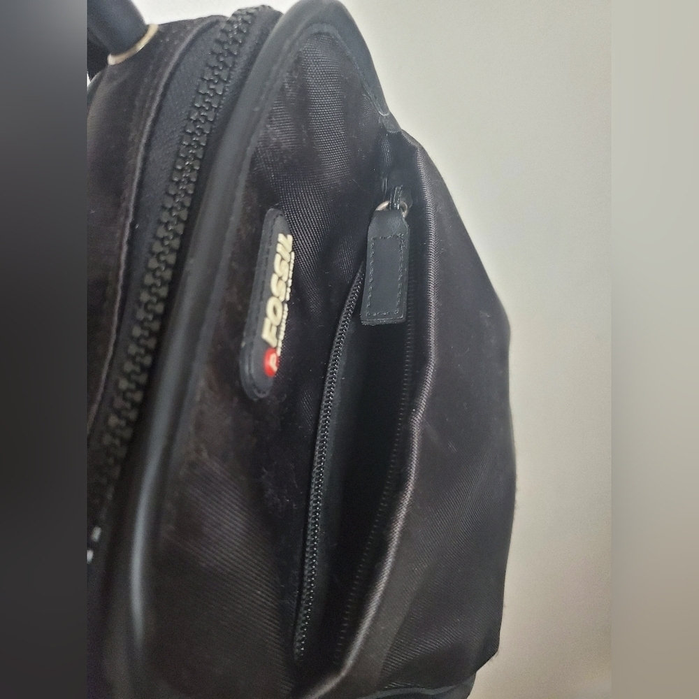 Fossil 2-in-1 Mini Bag Square Canvas Black - Picture 6 of 13